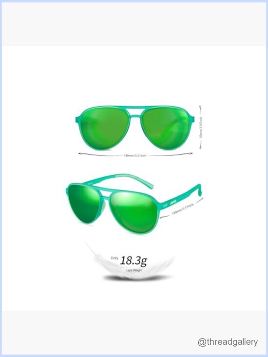 Polarized Aviator Sunglasses TR90 Frame UV400 Protection Retro Sport main image 7